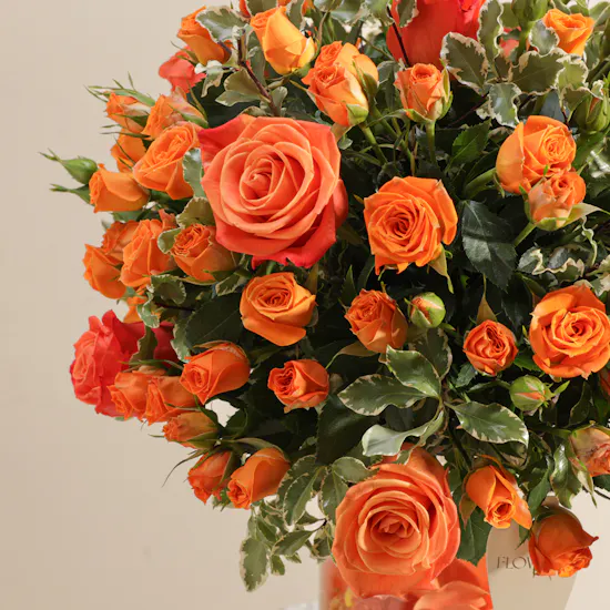 Orange Mandarin Vase