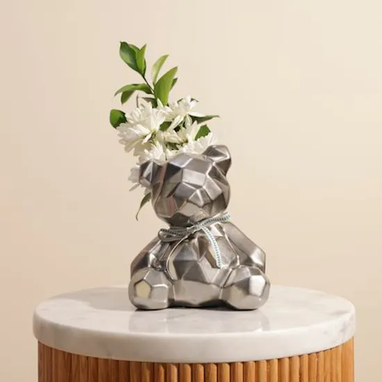 White Chrysanthemums Silver Bear