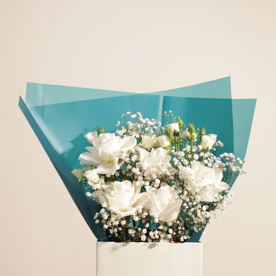 Floward Blue Bowtie Cake | Charming Elegance Bouquet