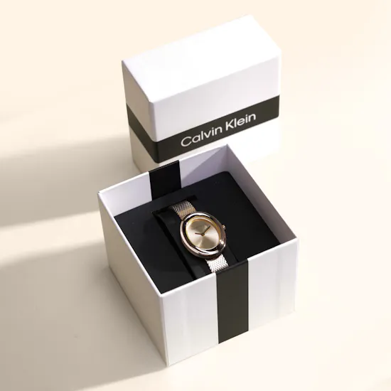 Calvin Klein Contoured Bezel Oval Dial Women's Watch