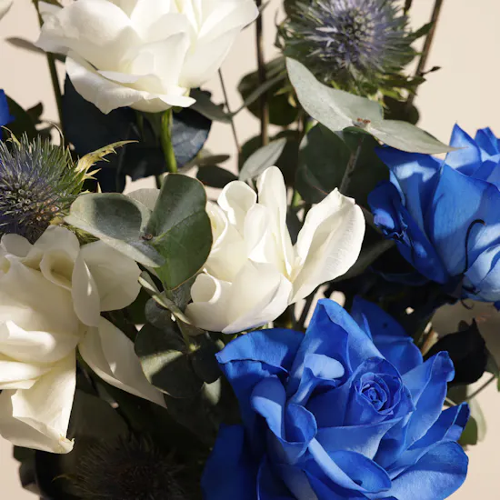 Blue Forest Flower Vase