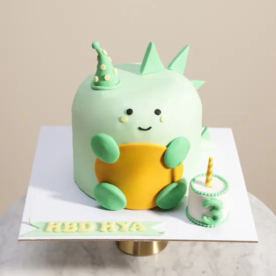 Floward Personalized 3D Baby Dinosaur Birthday Cake