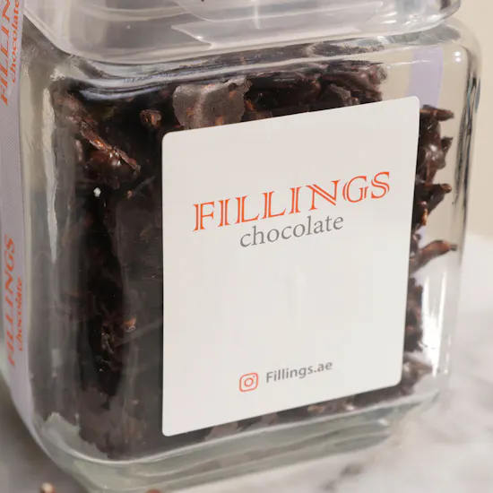 Dark Almond Rocher Jar | Fillings Chocolate