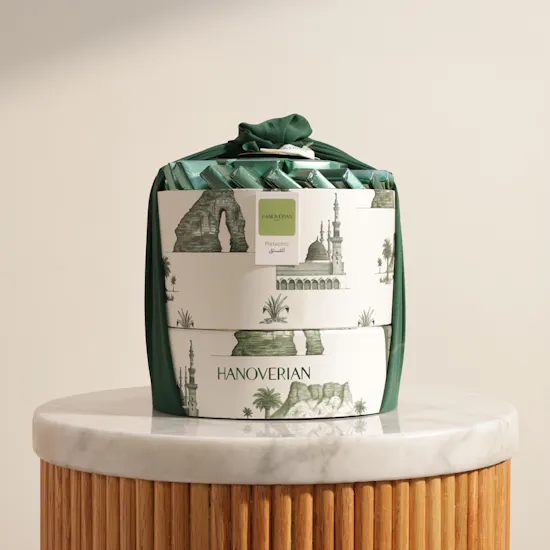 Hanoverian Pistachio Chocolate Green Box