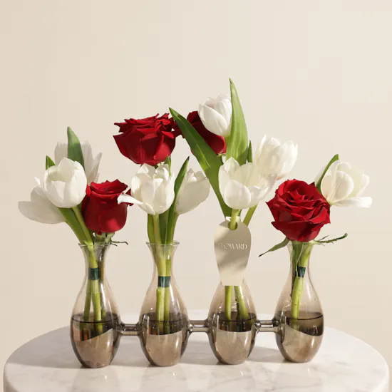 Quartet of Elegance Flower Vase