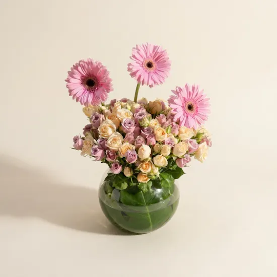 Pastel Colors Whispers Flowers Vase