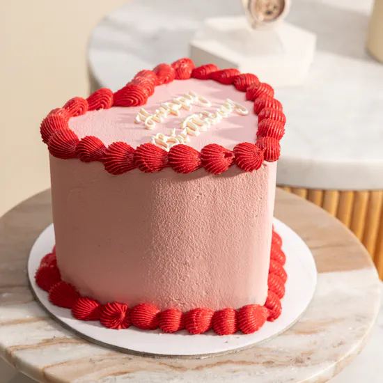 Casio Pink Baby-G Watch | Nino's Bakery Happy Birthday Cake and Flowers