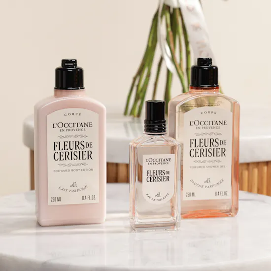 مجموعة عطر فلور دو سوريزييه او دي تواليت للنساء من لوكسيتان | باقة زهور رائحة الجمال