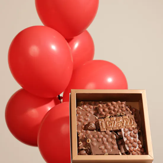 Ghazl Chocolatier I Love You Chocolate Box | 6 Balloons