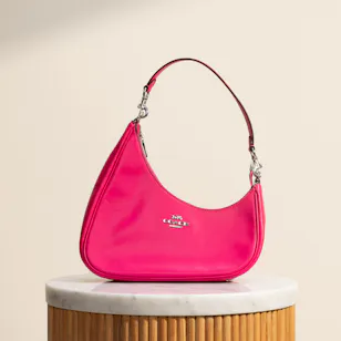 Coach Twisted Teri Fuchsia Shoulder Bag