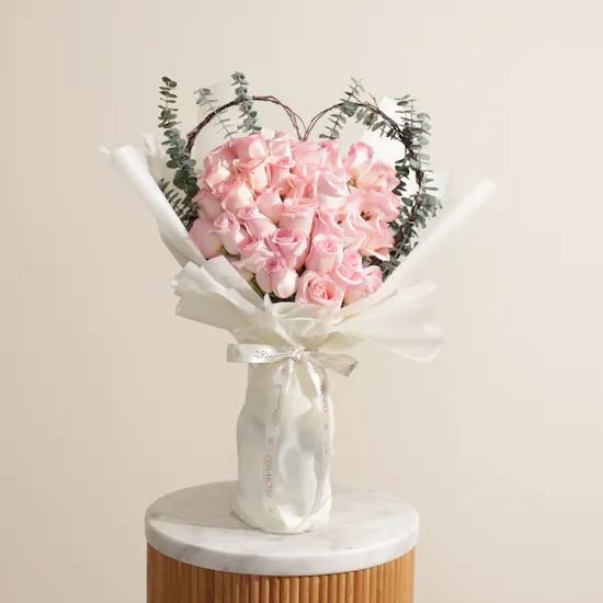 Pink Heart of Joy Bouquet
