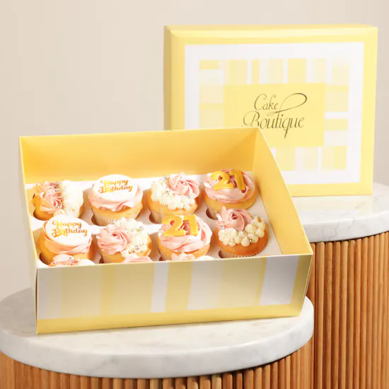 Cake Boutique 21 Happy Birthday Cupcakes | The Happiness Roses Bouquet