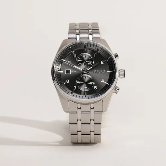 Hugo Boss Skytraveller Silver Men’s Watch