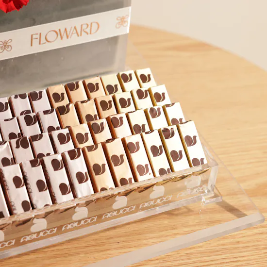 Abucci Graduation Chocolate Tray and New Journey Flowers