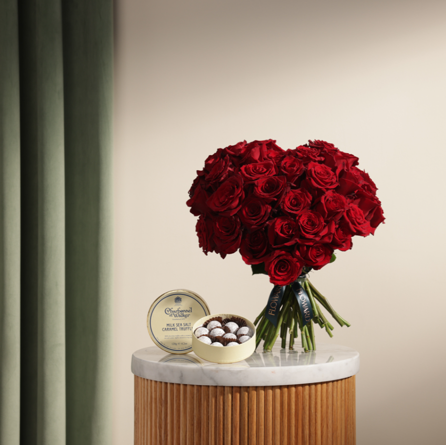 Charbonnel Et Walker Milk Sea Salt Caramel Truffles | Red Heart Bouquet