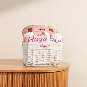 Belovedone Pink Personalized Baby Set
