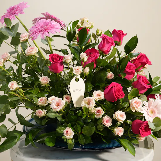 Rosy Garden Flower Tray