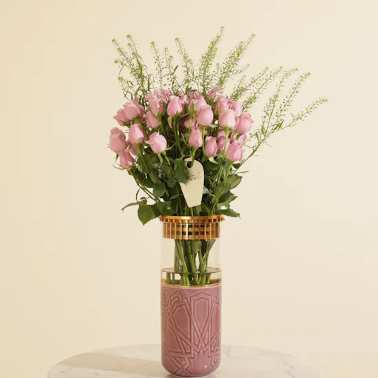 Otantik Luxury Majlis Purple Flower Vase