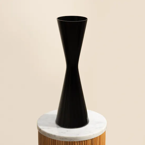 Floward Black Velvet Glass Vase