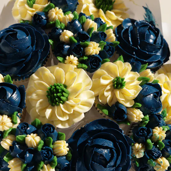Gourmet Artistry Floral Cupcake Bouquet