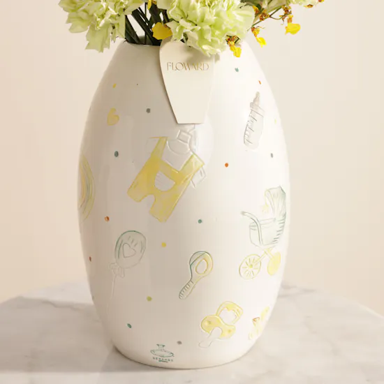 Keramos Studio Little Prince's Garden Flower Vase
