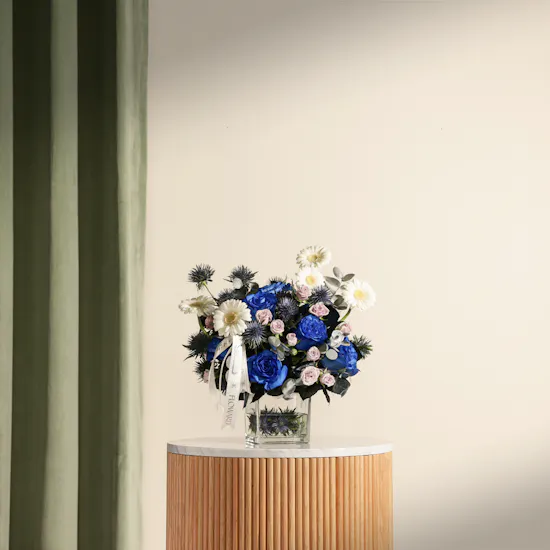 Shiny Birthday Flowers Vase