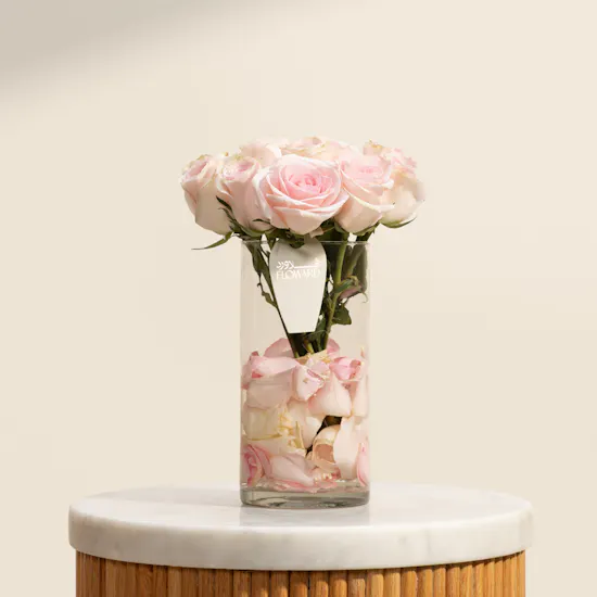 Blush Roses Vase