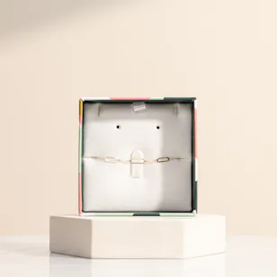 Miss L' Open Chains Gold Bracelet