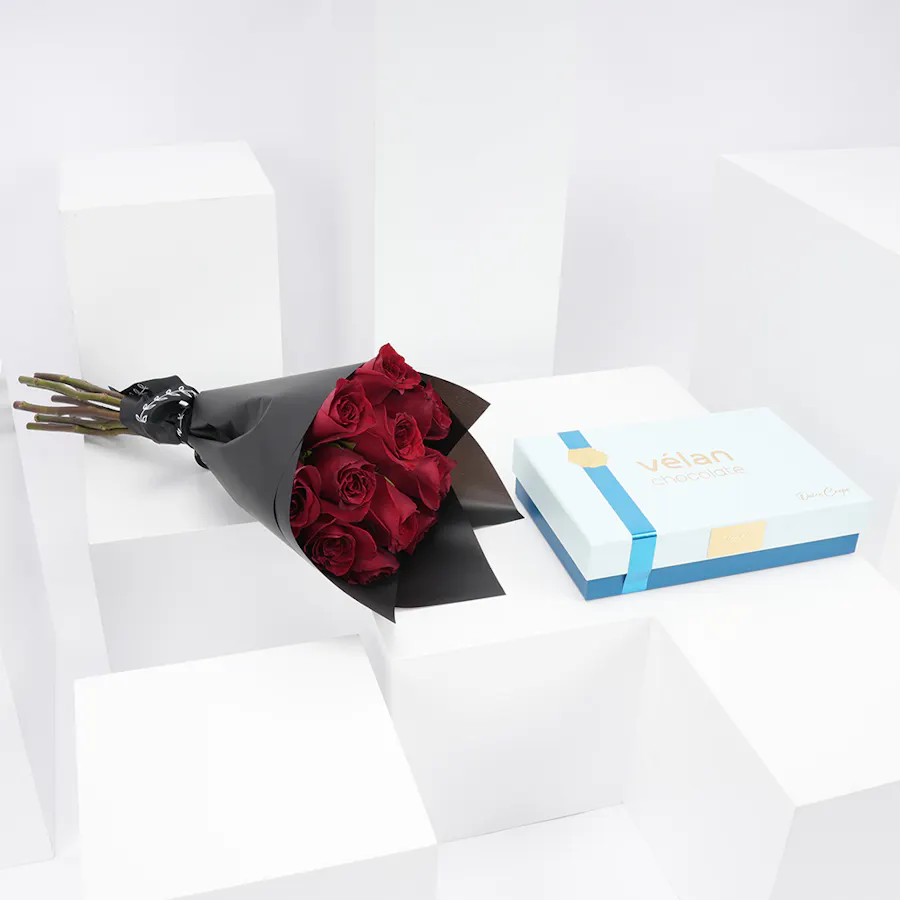Velan Dulce Crepe Box | Red Roses 5
