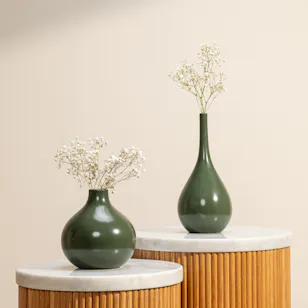 Ukiyo Salvano Olive Vase Set | Pure Flowers