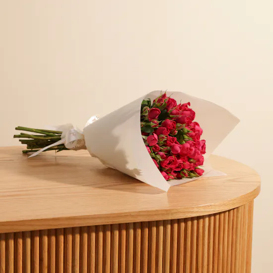 Blissful Baby Rose Bouquet | 12 Flowers