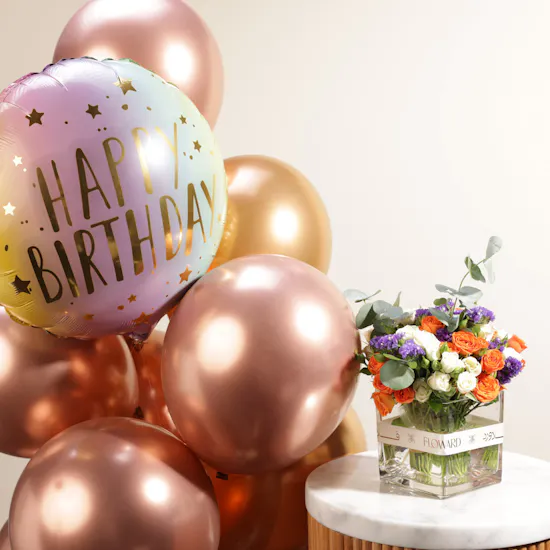 Happy Birthday Balloons | Flowers Vase