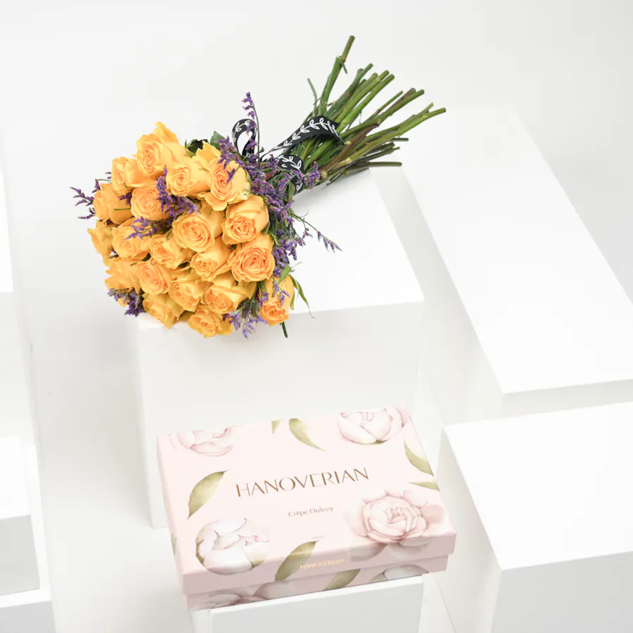 Hanoverian Chocolate | Yellow Roses 5