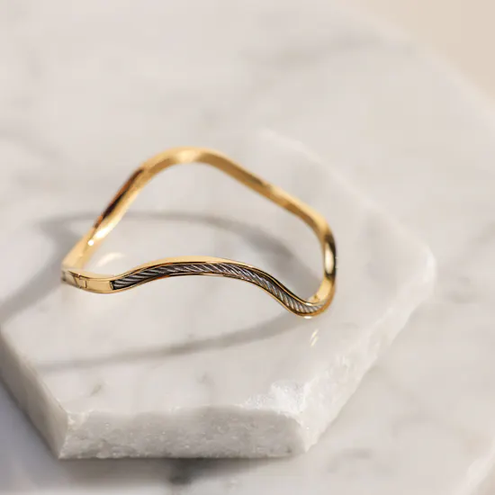 Charriol Forever Gold Plated Women's Bangle