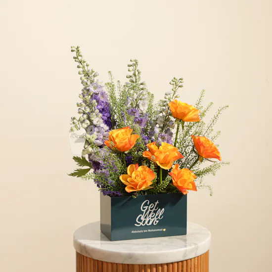 Get Well Soon Personalized Vase
