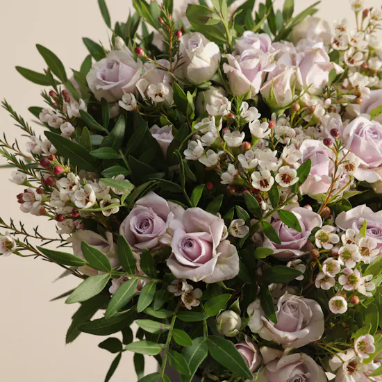 Royal Purple Baby Rose Vase