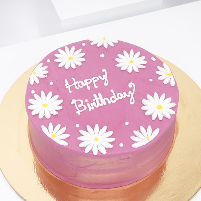 Floral Happy Birthday Cake By Helen''s