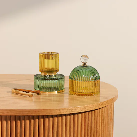 Cascades Glass Mabkhara Set Gift Box