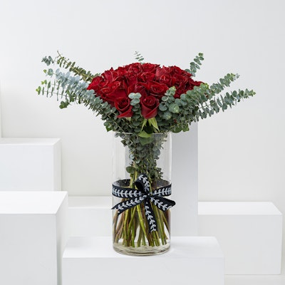 Romantic Roses | Cylinder Vase