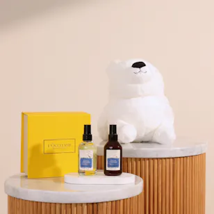 L'Occitane Relaxing Duo Set | Floward Small Bear Plush Toy