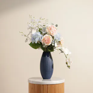 Echoes of Serenity Artificial Flowers Vase 