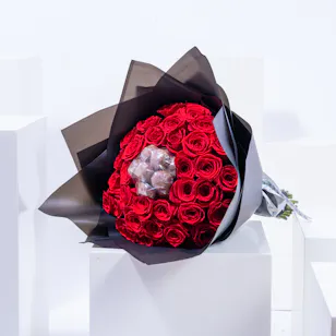 Red Rose with Chocolate Bouquet Red Rose with Chocolate Bouquet