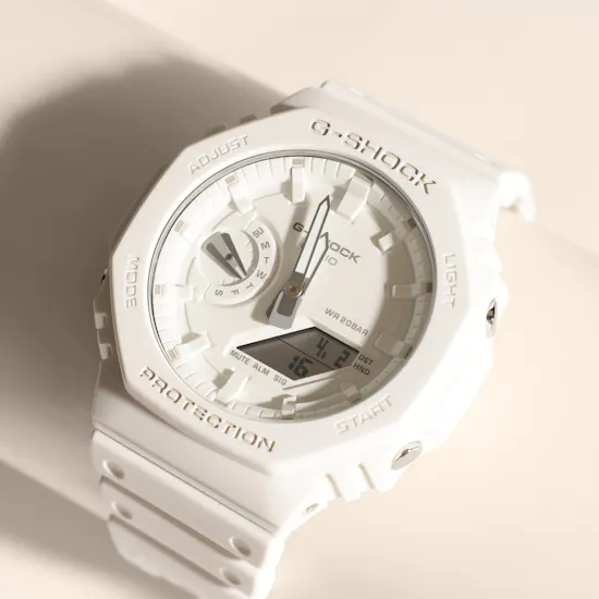 Casio G-Shock Analog Digital White Resin Men's Watch