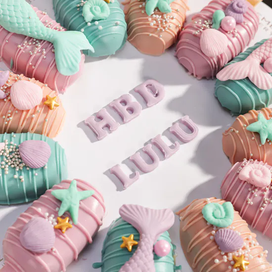 December Cake Personalized Mermaid Popsicles Cake