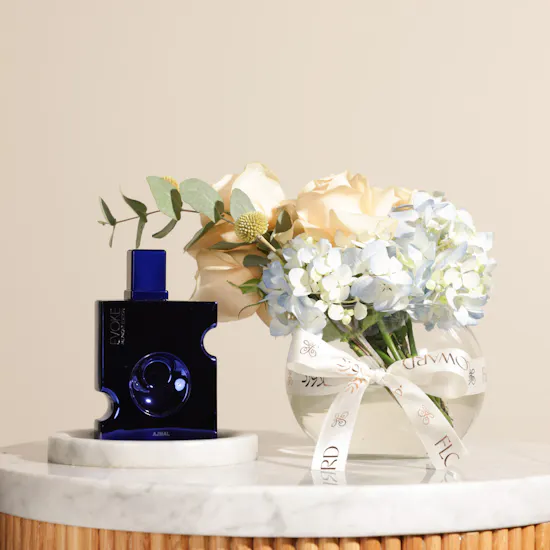 Ajmal Evoke Midnight EDP for Women | Shinny Flowers Vase