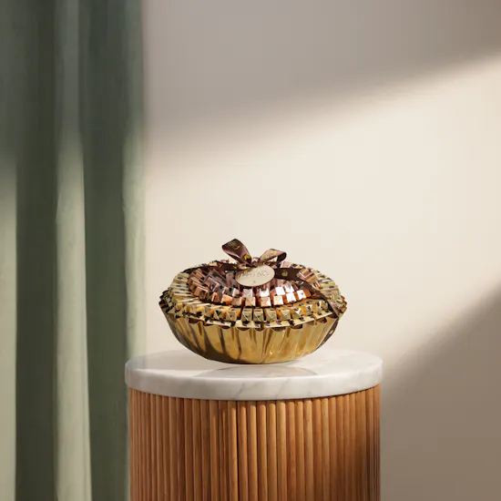Abucci Wrapped Chocolate Golden Tray