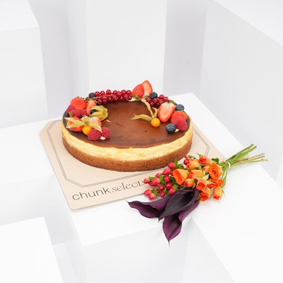 Chunk Cake with Charming Blooms
