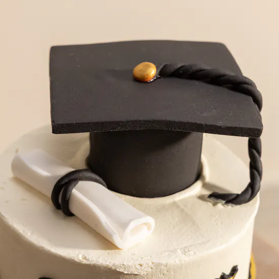 Nino’s Bakery Congrats on Graduation Cake | Charming Flowers Bouquet