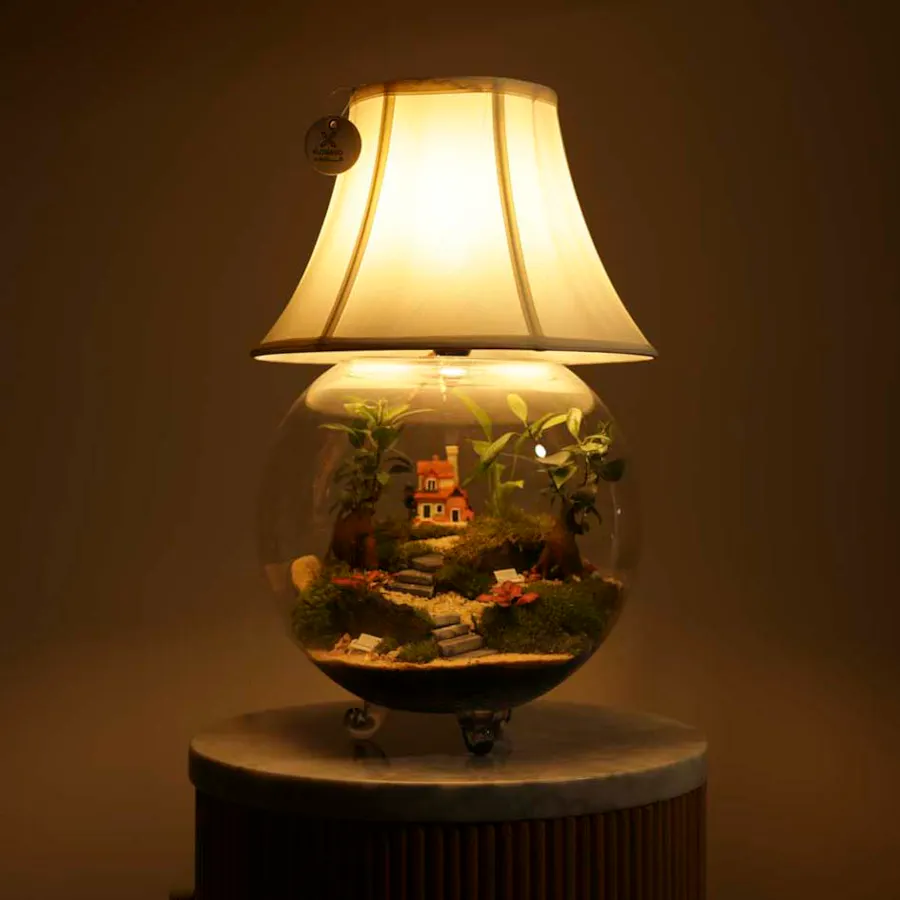 Enchanting Garden Lamp | Closed Terrarium 6