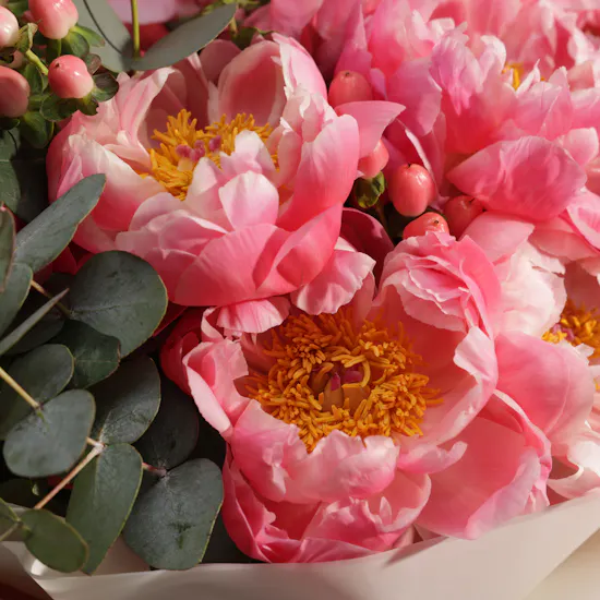 Tender Reverie Peony Flower Bouquet